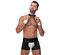 Male Power Flirty Butt-ler Costume - S / M - Black Black