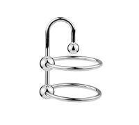 Male Sex Delay Glans Double Ring Metal Bead Penis Rings Stimulator Irritation Urethral Dilators Cock Ring Penis Plug Sex Toy for Men 18 White 35Mm