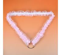 Male Sissy Chastity Cage Accessory for CB Lock, Adjustable Chastity Belt BDSM Sex Toy for Men, Elastic Lace Decorative Band Support Strap for Male Chastity Device
