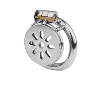 Male Slave Super Mini Inverted Chastity Cage Stainless Steel Chastity Device Breathable Penis Cage Cock Ring with Lock Sex Toys for Men BDSM Bondage Gear & Accessories No Sections Tube L 55Mm