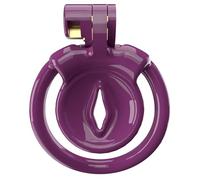 Male Small Chastity Device Cock Cage Lightweight Plastic Chastity Cage for Sissy Man Penis Exercise Bondage Gear & Accessories Adult Sex Toy with 5 Sizes Adjustable Rings & Invisible Lock