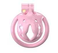 Male Small Chastity Device Cock Cage Lightweight Plastic Chastity Cage for Sissy Man Penis Exercise Bondage Gear & Accessories Adult Sex Toy with 5 Sizes Adjustable Rings & Invisible Lock