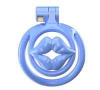 Male Small Chastity Device Cock Cage Lightweight Plastic Chastity Cage for Sissy Man Penis Exercise Bondage Gear & Accessories Adult Sex Toy with 5 Sizes Adjustable Rings & Invisible Lock