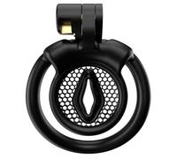 Male Small Chastity Device Cock Cage Lightweight Plastic Chastity Cage for Sissy Man Penis Exercise Bondage Gear & Accessories Adult Sex Toy with 5 Sizes Adjustable Rings & Invisible Lock