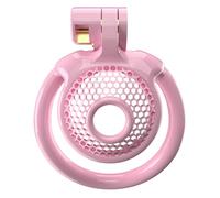 Male Small Chastity Device Cock Cage Lightweight Plastic Chastity Cage for Sissy Man Penis Exercise Bondage Gear & Accessories Adult Sex Toy with 5 Sizes Adjustable Rings & Invisible Lock