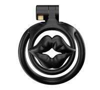 Male Small Chastity Device Cock Cage Lightweight Plastic Chastity Cage for Sissy Man Penis Exercise Bondage Gear & Accessories Adult Sex Toy with 5 Sizes Adjustable Rings & Invisible Lock