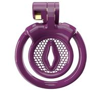 Male Small Chastity Device Cock Cage Lightweight Plastic Chastity Cage for Sissy Man Penis Exercise Bondage Gear & Accessories Adult Sex Toy with 5 Sizes Adjustable Rings & Invisible Lock