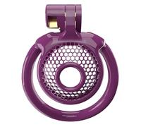 Male Small Chastity Device Cock Cage Lightweight Plastic Chastity Cage for Sissy Man Penis Exercise Bondage Gear & Accessories Adult Sex Toy with 5 Sizes Adjustable Rings & Invisible Lock