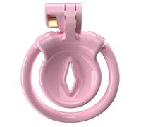 Male Small Chastity Device Cock Cage Lightweight Plastic Chastity Cage for Sissy Man Penis Exercise Bondage Gear & Accessories Adult Sex Toy with 5 Sizes Adjustable Rings & Invisible Lock