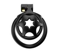 Male Small Chastity Device Cock Cage Lightweight Plastic Chastity Cage for Sissy Man Penis Exercise Bondage Gear & Accessories Adult Sex Toy with 5 Sizes Adjustable Rings & Invisible Lock