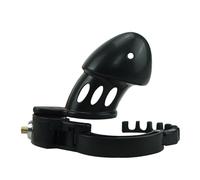 Male Small Penis Cage Adjustable Ring Lock Bondage Bird Chastity Cage Belt Cock Ring Slave Restraint Trainer Man Sex Toy Black S