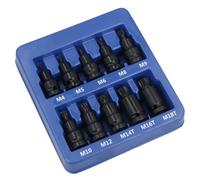 Male Spline and Tamper Proof Impact Bit Sockets Triple Square 1/2in Drive M4 - M18T