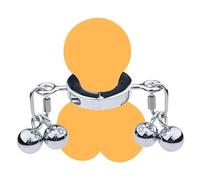 Male Stainless Steel Ball Stretcher Enhances Combat Effectiveness and Increases Durability -Stretching Accessories- D19 (Four Balls)