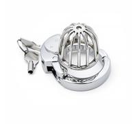 Male Stainless Steel Chastity Cage Comfortable Penis Cock Cage with 6 Adjustable Rings and Invisible Lock, Man Penis Exercise Bondage Gear & Accessories Breathable Chastity Devices Adult Sex Toys