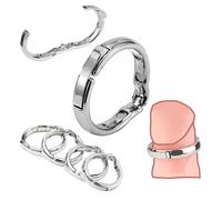 Male Stainless Steel Endurance Training Ring Accessory Set, Men's Adjustable Enhancement Rings -E04UK (A:29-32mm)