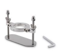 Male Steel Testicle Scrotum Ball BDSM,Stretcher Crusher Bondage Stainless Steel Ring CBT Device,Heavy Scrotum Pendant Toy