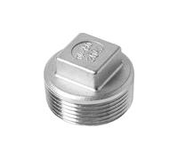 Male Straight Hexagon Joint Nipple Pipe Connection 304 Fittings Stainless Steel Threaded 1/2" 1/8" 1/4" 3/8'(Male Female Cap,1/4")