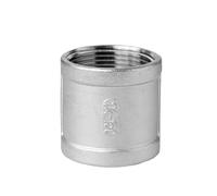Male Straight Hexagon Joint Nipple Pipe Connection Fittings Stainless Steel Threaded 1/2" 1/8" 1/4" 3/8' Pipe Connector(Female Threaded,304_DN20)