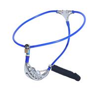 Male Strict Chastity Belt Underwear Chastity Belt with Removable Plug Man Pants Chastity Male Bandage (Large, Blue)