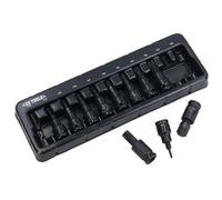 Male Tamper Proof Impact Star Torx Shallow Bit Sockets TT10 - TT60 11pc Set