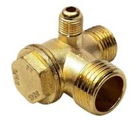 Male Thread Air Compressor Check Valve Zinc Alloy Accessories Connector for Compressor 20 * 16 * 10 Replacement(Y50)