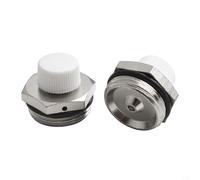 Male Thread for Central for Heating Systems Lasting Air Bleeder Plug Compatible with Multiple Sizes Nickel Plated Brass Manual Radiator Air Vent with Valve (3 Over 4)