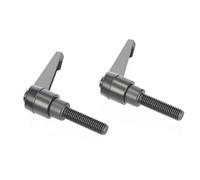 Male Thread Stud Bolts, Adjustable Clamping Lever M4-M16 Male Female Threaded Push Button Ratchet 2 Pcs(M12*25-male)