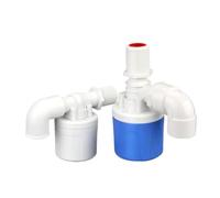 Male Thread Water Level Valve Automatic Water Level Control Valve 1/2" 3/4" 1" Shortage Self Opening Float Ball Tank Tower Pool Switch Blue(C10-ER8A-150,I_HIGH Quality Type_Upper Inlet Water)