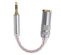Male to Female Audio Cable Headset Conversion Cable Adapter, ZX300A Audio Connection Line, 3.5mm Oxygen - Free Copper Wire with Bare Copper Wire Core, 14cm Length for Enhan (3.5 three-dimensional