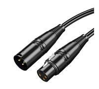 Male to Female Audio Cable Part, 6 Meters PVC Sheath Firm Connection XLR Microphone Cable for Music Instrument