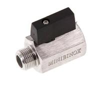 Male To Female G 3/8 inch 2-Way Stainless Steel Mini Ball Valve 25 Bar