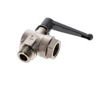 Male To Female G/G 1/2 Inch 2-Way Right Angle Brass Ball Valve