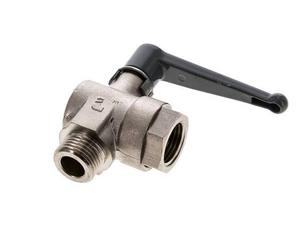 Male To Female G/G 1/2 Inch 2-Way Right Angle Brass Ball Valve