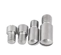 Male to Female Round Standoff Stud 4pcs M2/M2.5/M3/M4/M5/M6/M8 A2 Stainless Steel 304 Slotted Headless Shaft Handle Step Thread Screw Bearing Dowel Pins(10x12mm(8x10mmscrew))
