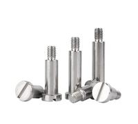 Male to Female Round Standoff Stud M3 M4 M5 M6 304 Stainless Steel Slotted One-word Slot Positioning Shoulder Step Screw Plug Limit Screw Bearing Bolt(16mm,(D4) M3 x5Pcs)