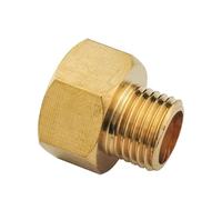 Male to Female Thread Brass Pipe Connectors Brass Coupler Adapter Threaded Fitting 1/8" 1/4" 3/8" 1/2" 1Pcs(12)