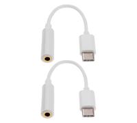 Male Type C To Female 3.5mm Cable 2pcs/set USB C To 3.5mm Port Adapter Cord Headphone Conversion Wire Line Conversion Wire