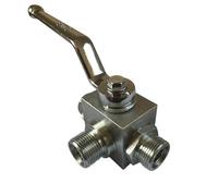 Male Type high Pressure Hydraulic Two Position Three-Way Manual Valve KHB3K-M16*1.5M22 M27 M30 M36*2(DN25)