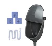 Male Urinal with Lid Strong, Adhesive Suction Adjustable, Height No Drill Device Sturdy Build Premium Quality, Wall Mounted Aid Reliable Accessory, Boys Teens Husband RV Garage Camping Dorm