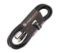 Male XLR to Single RCA Gold Phono Plug Lead Audio Signal Patch Cable (3m)