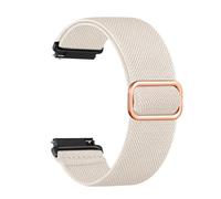 Maledan 18mm Watch Strap Compatible with Garmin - Elastic Straps for Garmin Venu 3S Strap - Nylon Sport Loop Band for Venu 2S Vivoactive 4S Forerunner 265S Forerunner 255S for Women Men, Starlight