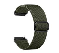 Maledan 18mm Watch Strap Compatible with Garmin Venu 3S Strap Venu 2S, Elastic Nylon Sport Loop Band for Garmin Vivoactive 4S Vivomove 3S Forerunner 265S 255S for Women Men, Army Green