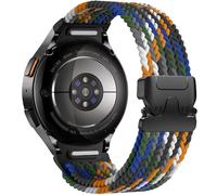 Maledan One Click Braided Strap Compatible with Samsung Galaxy Watch 7 6 5 4 Strap 40mm 44mm, Elastic Nylon Sport Loop Band for Galaxy Watch 6 4 Classic 47mm 43mm 46mm 42mm/5 Pro 45mm/FE, Camouflage