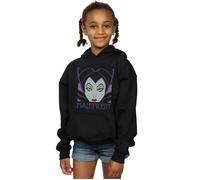 Maleficent Cropped Head Hoodie Disney Black 12-13 Years
