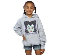 Maleficent Cropped Head Hoodie Disney Grey 7-8 Years