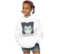 Maleficent Cropped Head Hoodie Disney White 9 Years