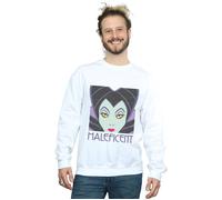 Maleficent Cropped Head Sweatshirt Disney White M