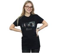 Maleficent Mistress Of Evil Character Poster Cotton Boyfriend T-Shirt Disney Black XXL