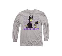 Maleficent Repeat Name T-Shirt, Athletic Heather Disney Light Grey XXL