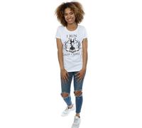 Maleficent Women's I Run This Castle Cotton T-Shirt in White | Size: 2XL Maleficent White 2XL